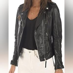 Doma leather biker moto jacket